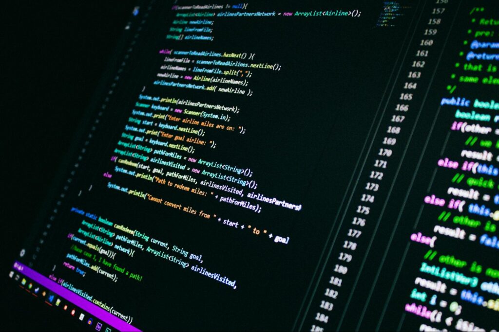image of a piece of code on an IDE is related to the idea of AI