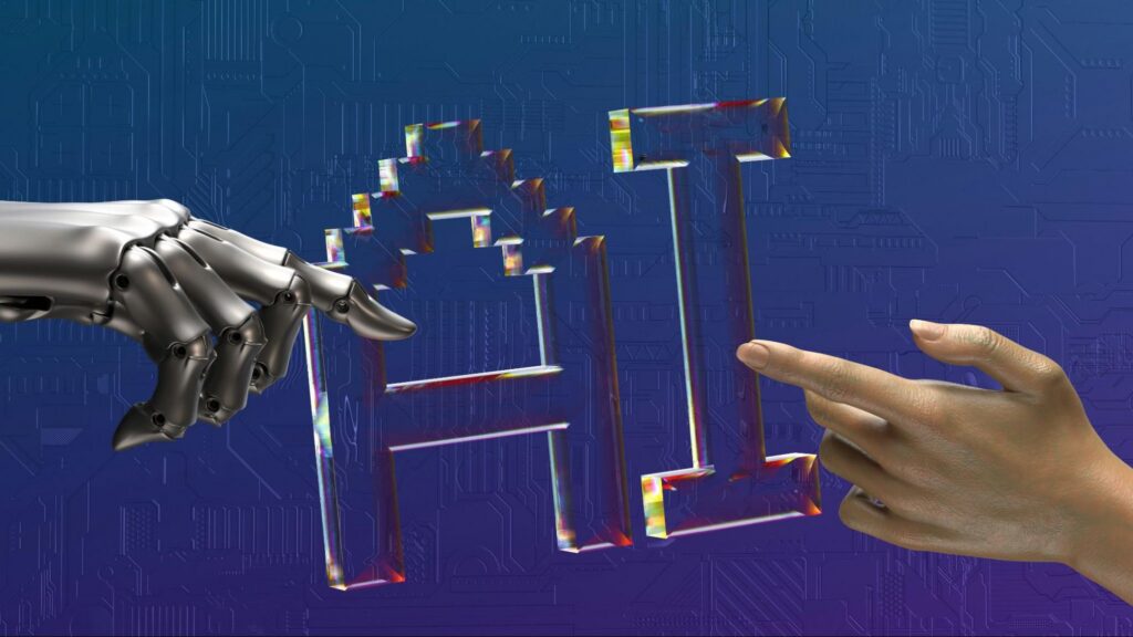 an image depicting the the AI and human connect to take things from chaos to clarity.